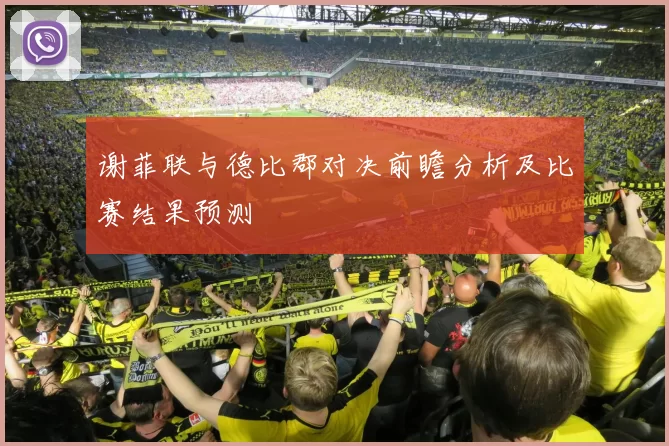 谢菲联与德比郡对决前瞻分析及比赛结果预测