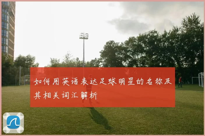 如何用英语表达足球明星的名称及其相关词汇解析